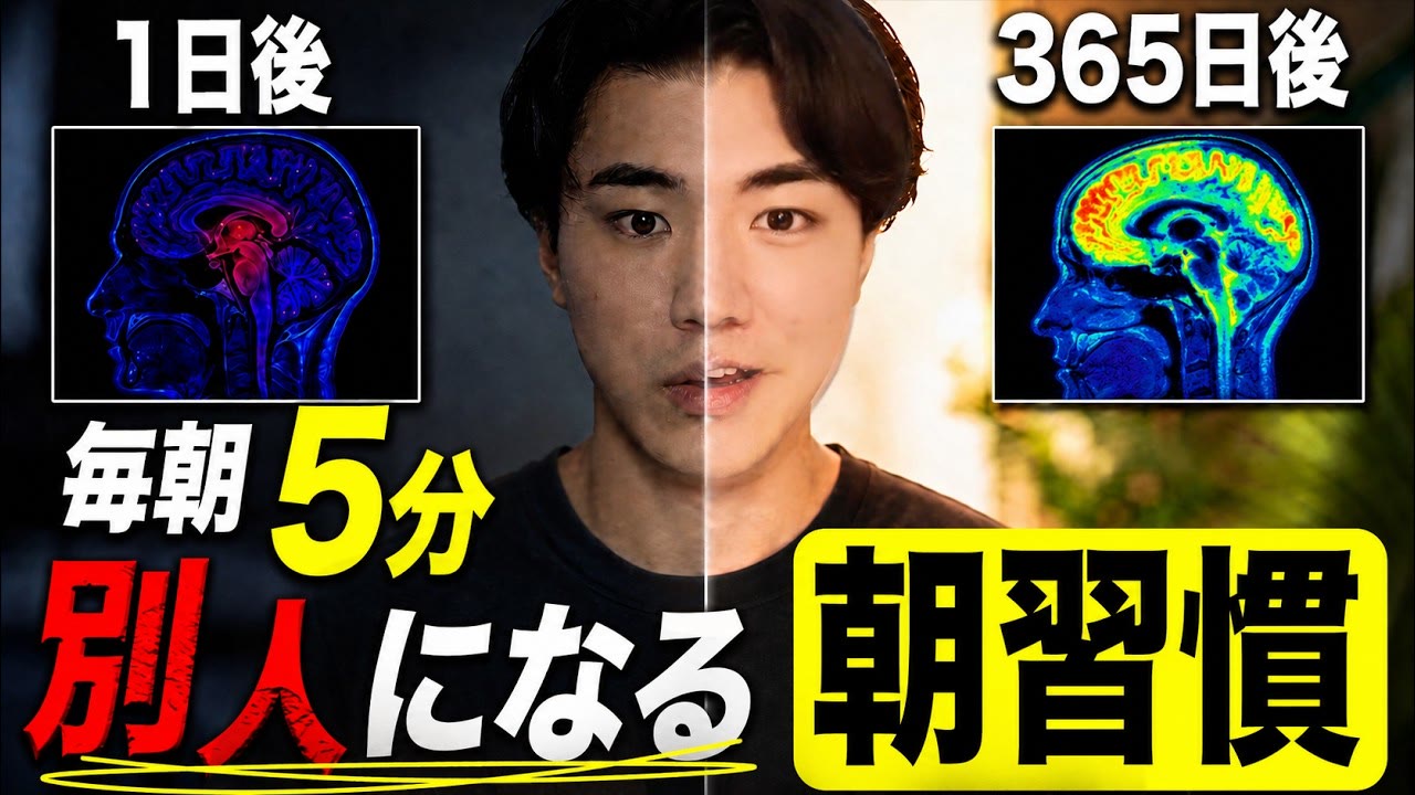 動画『「毎朝5分だけ」続けて人生が変わった"1つ"の習慣』のサムネイル